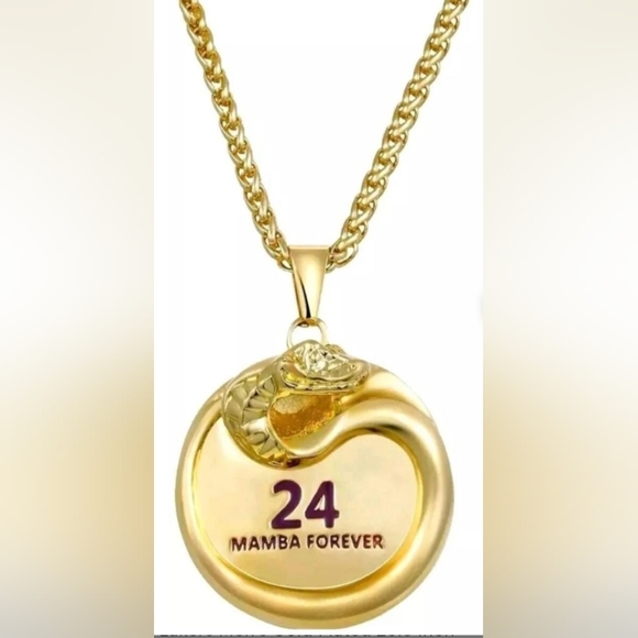 New! Hand Made Kobe Bryant Mamba Forever Lakers Chain/Necklace Pendant w/Posters